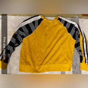 Victoria's Secret Yellow and Black Short Sleeve Top